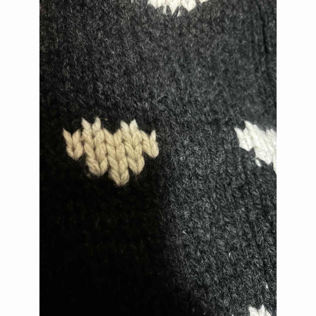 ZARA - NKNIT ンニット pattern knit ハートニット キッズ 130の ZARA - NKNIT ンニット pattern knit ハートニット キッズ 130の
