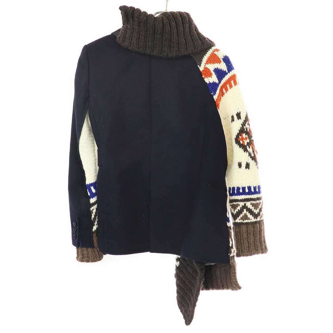 sacai サカイ 18AW カウチンニットドッキングテーラード sacai サカイ 18AW カウチンニットドッキングテーラード