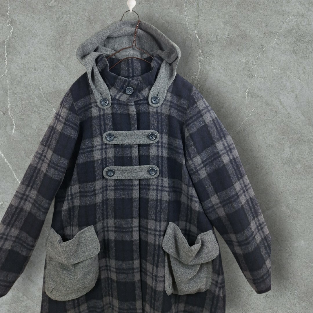 Sensounico - 美品 Lucruca ルクルカ チェック柄ショートコート Sensounico - 美品 Lucruca ルクルカ チェック柄ショートコート