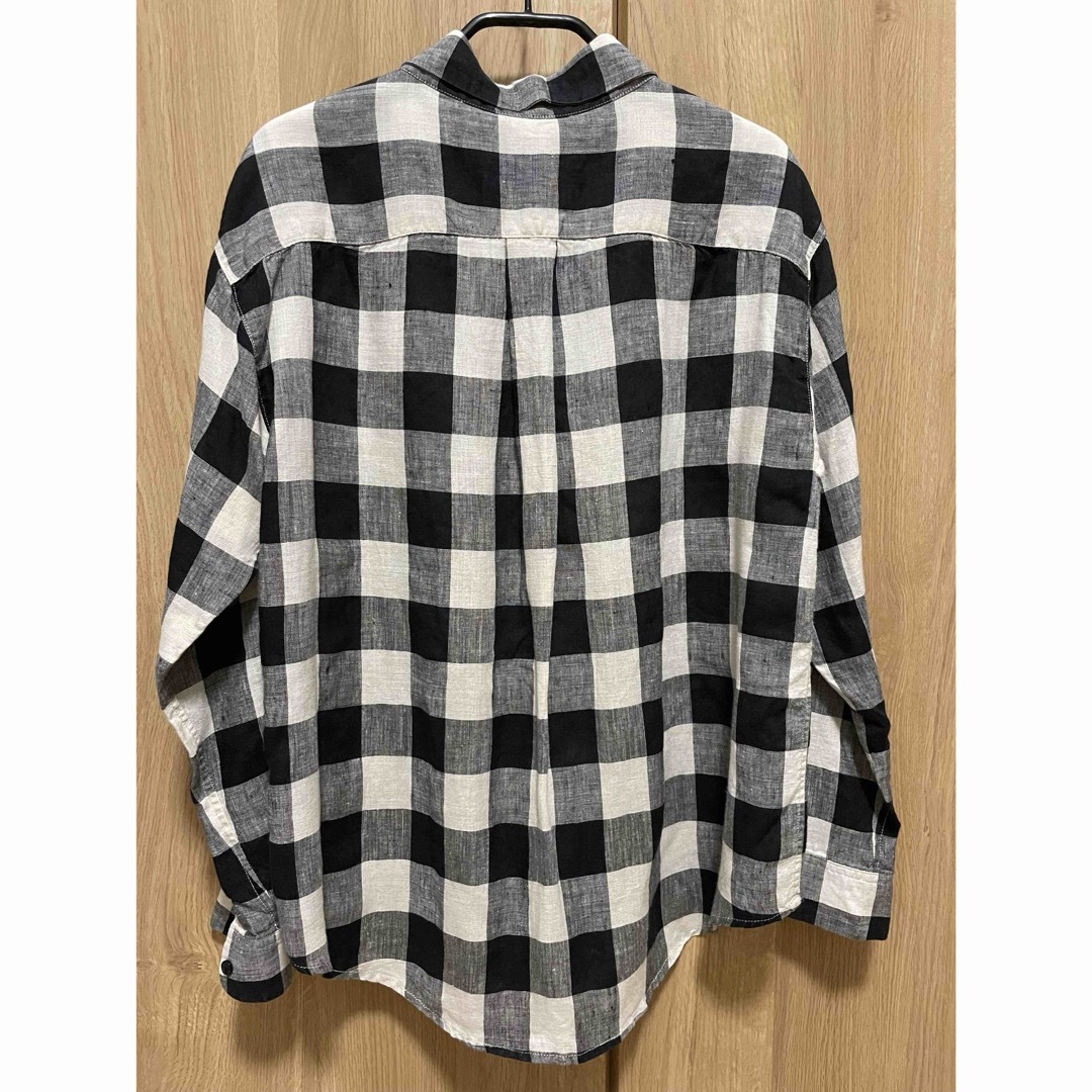 B:MING LIFE STORE by BEAMS - BEAMSリネンチェックシャツ Sの B:MING LIFE STORE by BEAMS - BEAMSリネンチェックシャツ Sの