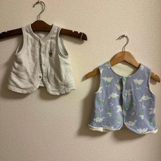 クレードスコープ(kladskap)のベスト　クレープ　knitplannerclothing 2点セット(カーディガン/ボレロ)