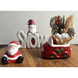 【新品】クリスマスの置物セット(置物)