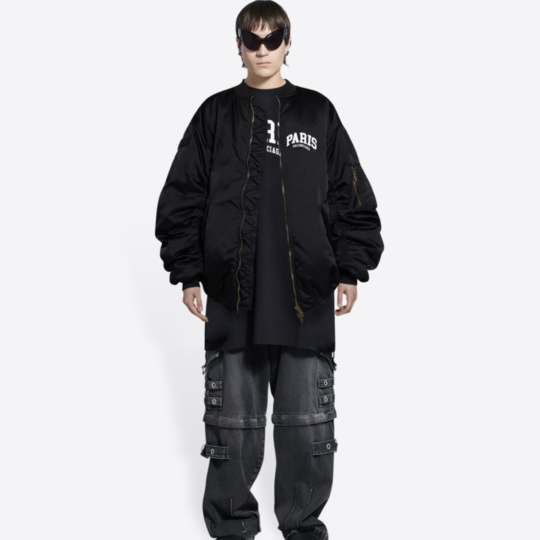BALENCIAGA - BALENCIAGA PARIS city series MA-1 bomberの通販 BALENCIAGA - BALENCIAGA PARIS city series MA-1 bomberの通販