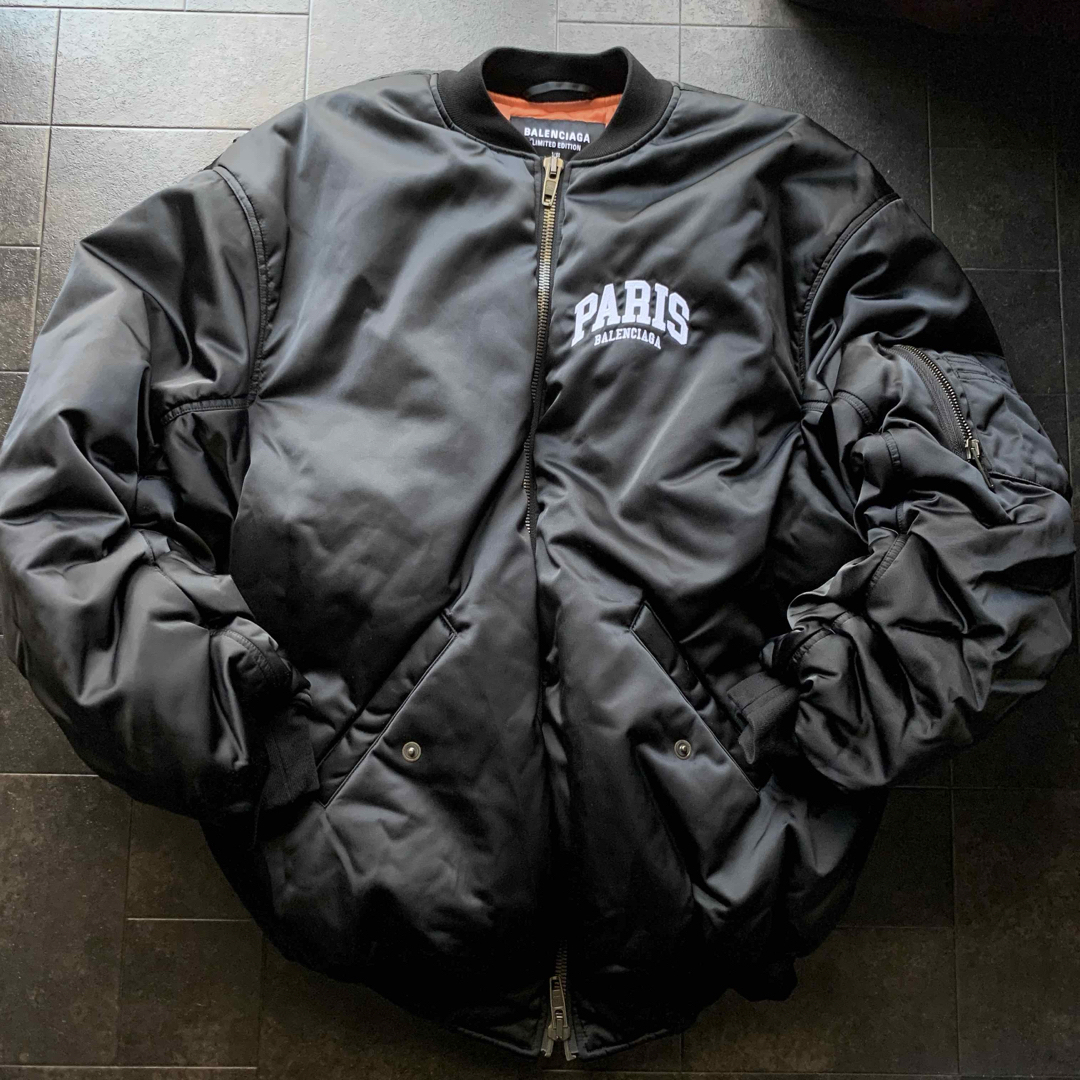 BALENCIAGA - BALENCIAGA PARIS city series MA-1 bomberの通販 BALENCIAGA - BALENCIAGA PARIS city series MA-1 bomberの通販