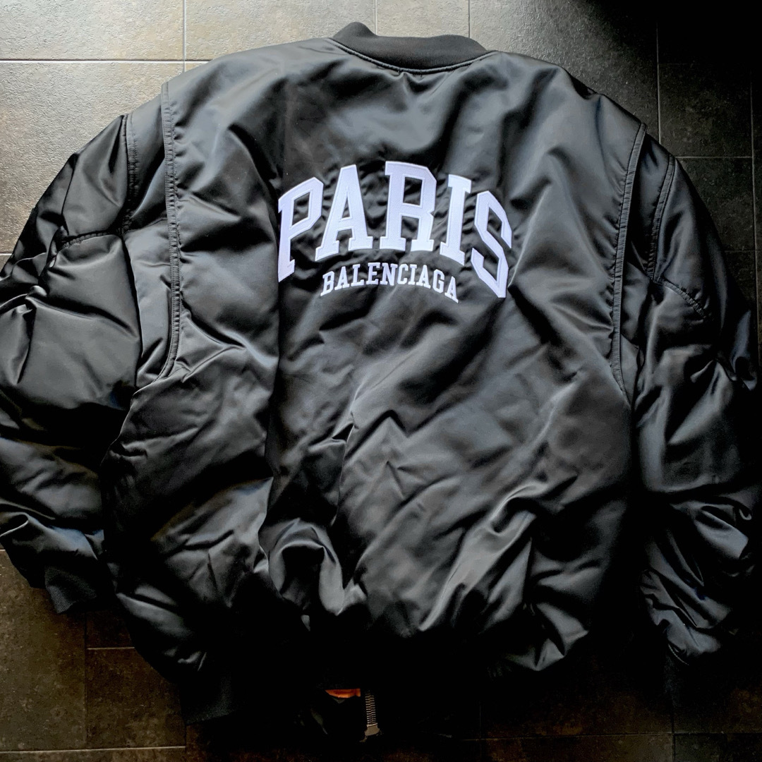 BALENCIAGA - BALENCIAGA PARIS city series MA-1 bomberの通販 BALENCIAGA - BALENCIAGA PARIS city series MA-1 bomberの通販