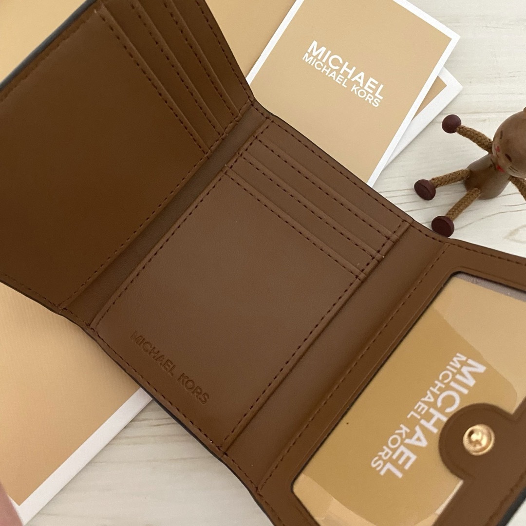 MICHAEL KORS - MICHAEL KORS財布 折り財布 がま口 ブラウン 三 MICHAEL KORS - MICHAEL KORS財布 折り財布 がま口 ブラウン 三