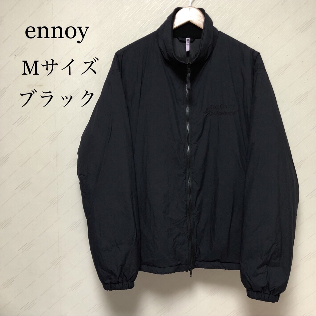ENNOYとスタイリスト私物 NYLON PADDED JACKET 黒 ENNOYとスタイリスト私物 NYLON PADDED JACKET 黒