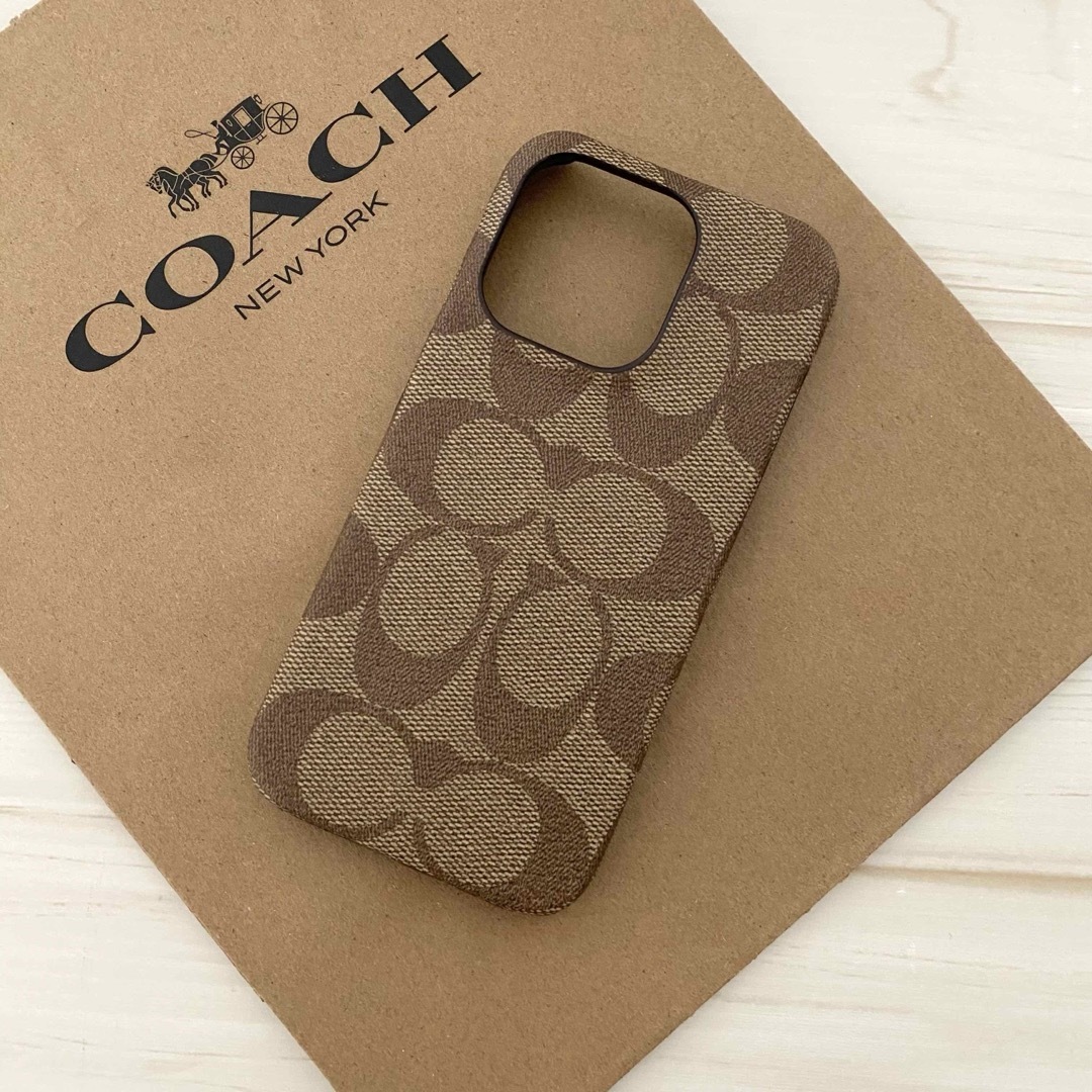 COACH - COACH コーチ iPhoneケース iPhone15 PRO対応ケースの COACH - COACH コーチ iPhoneケース iPhone15 PRO対応ケースの