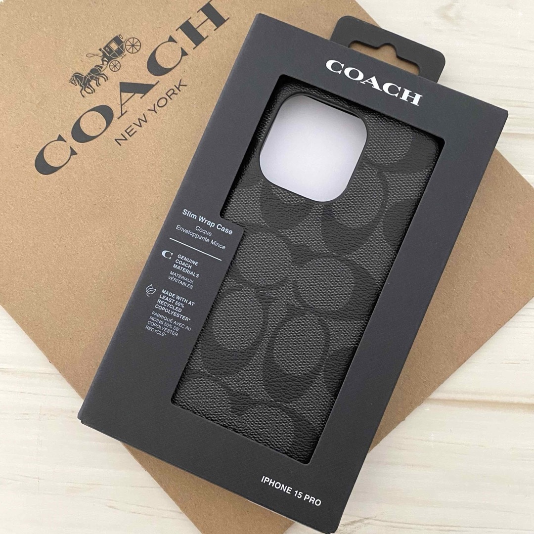 COACH - COACH コーチ iPhoneケース iPhone15 PRO対応ケースの COACH - COACH コーチ iPhoneケース iPhone15 PRO対応ケースの