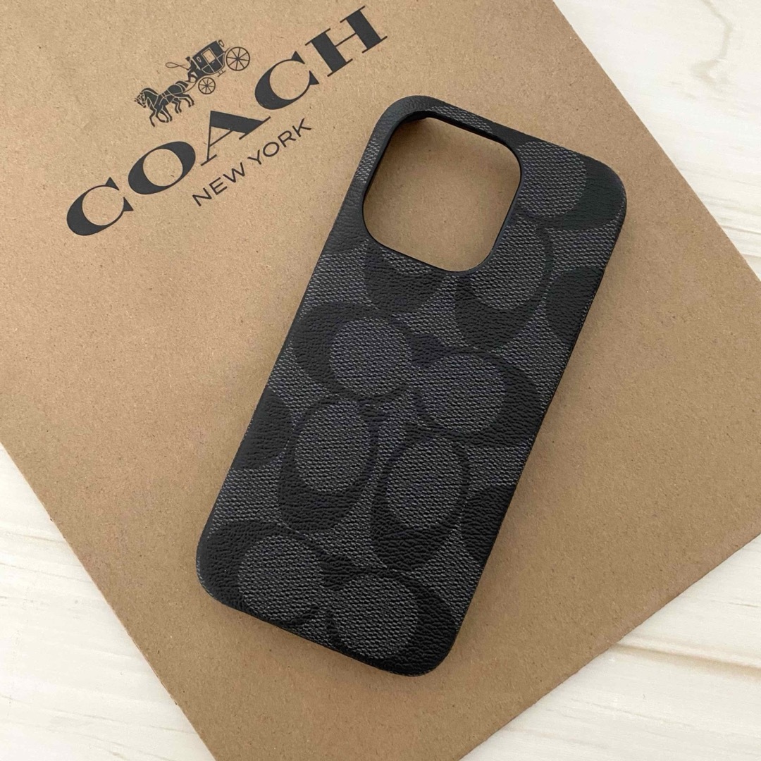 COACH - COACH コーチ iPhoneケース iPhone15 PRO対応ケースの COACH - COACH コーチ iPhoneケース iPhone15 PRO対応ケースの