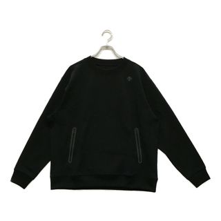 coco 中古 デサントゴルフ DESCENTE GOLF メンズ カットソー L 黒 ブラック 長袖クルーネックプルオーバー(ウエア)