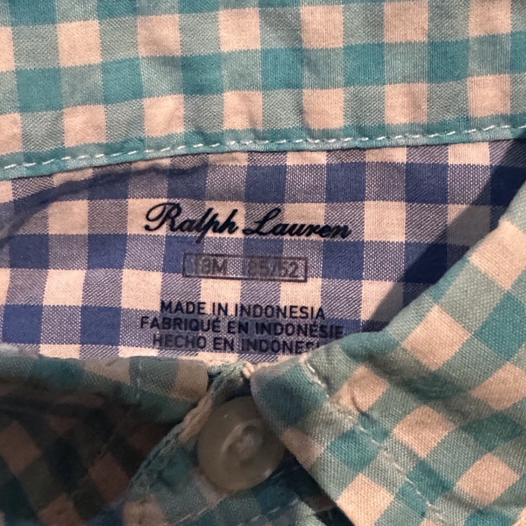 Ralph Lauren(ラルフローレン)のラルフローレン♡チェックシャツ♡18m キッズ/ベビー/マタニティのベビー服(~85cm)(シャツ/カットソー)の商品写真