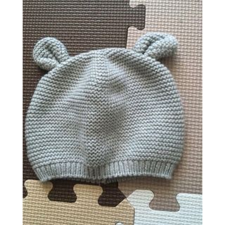 ベビーギャップ(babyGAP)のくま耳ニット帽　baby gap サイズ46cm、6-12m(帽子)