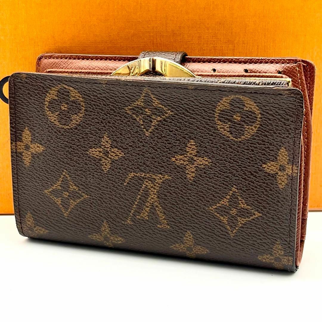 LOUIS VUITTON - ルイヴィトン モノグラム 2つ折り財布 茶 LOUIS VUITTON - ルイヴィトン モノグラム 2つ折り財布 茶