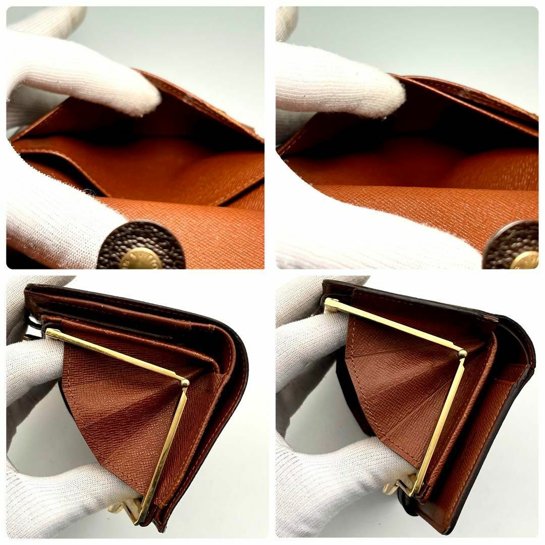 LOUIS VUITTON - ルイヴィトン モノグラム 2つ折り財布 茶 LOUIS VUITTON - ルイヴィトン モノグラム 2つ折り財布 茶
