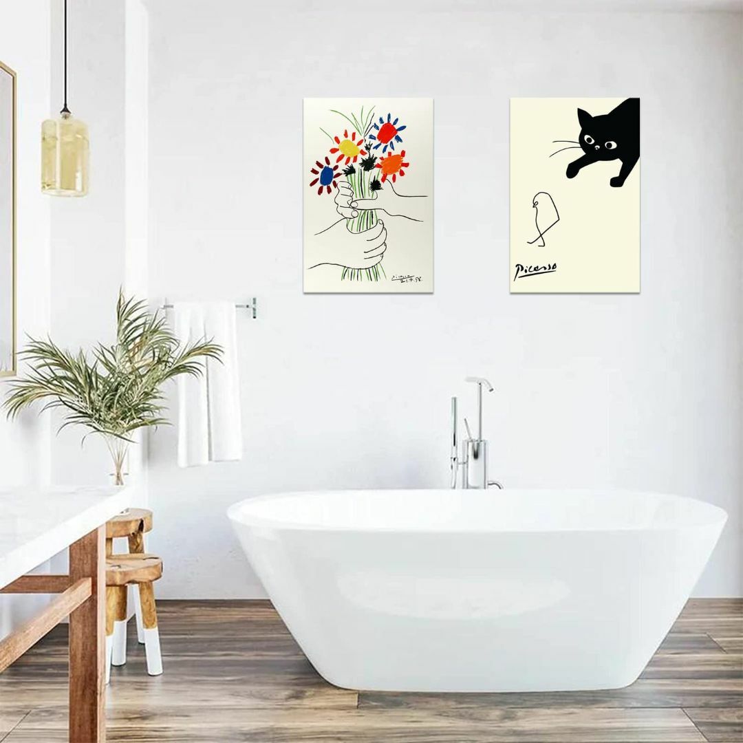 サイズ:30x40cmx2Pcs_色:ピカソ02】アート ポスター ピカソ 鳥の サイズ:30x40cmx2Pcs_色:ピカソ02】アート ポスター ピカソ 鳥の