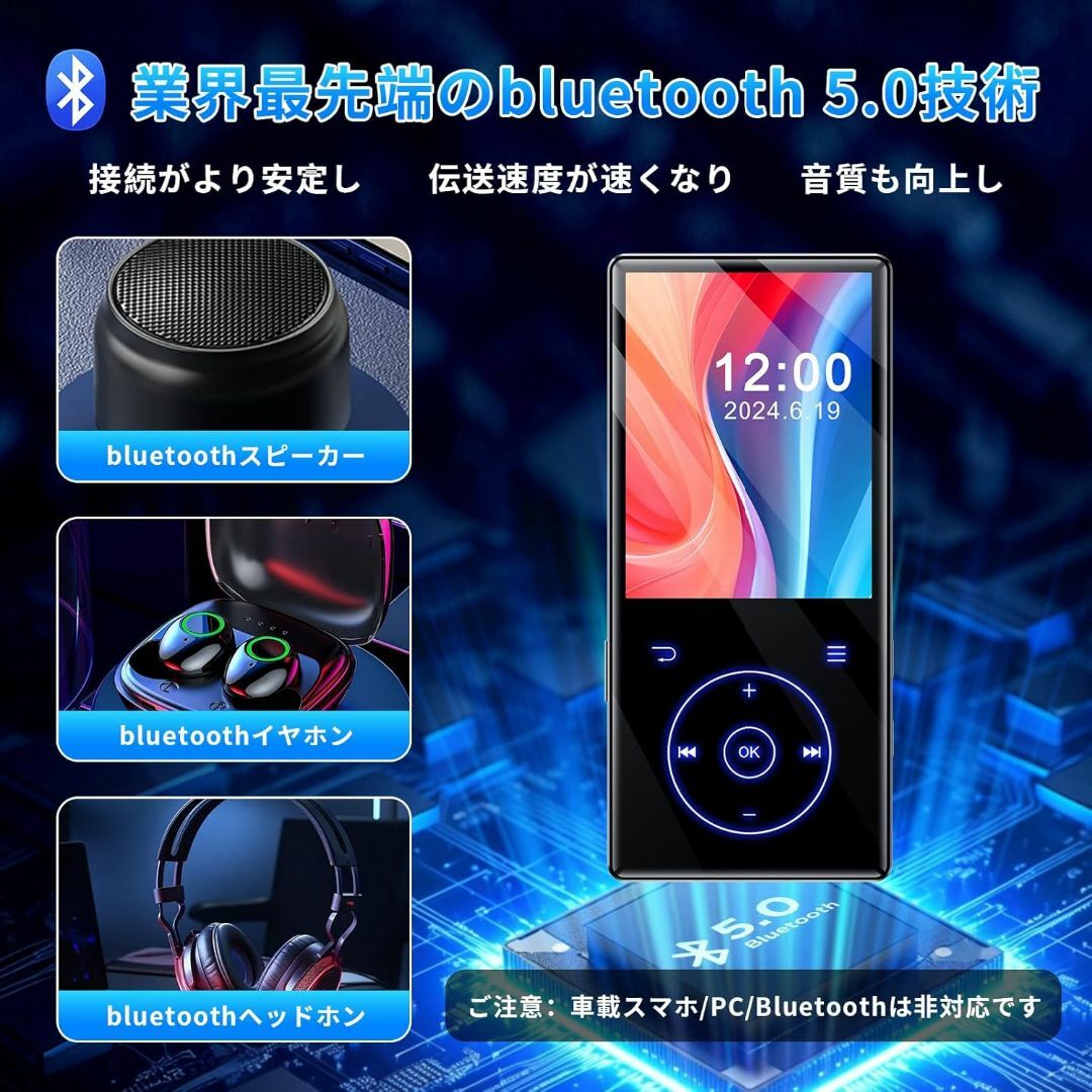 Amazon.co.jp: MP3プレーヤー 64GB Bluetooth mp3プレイヤー