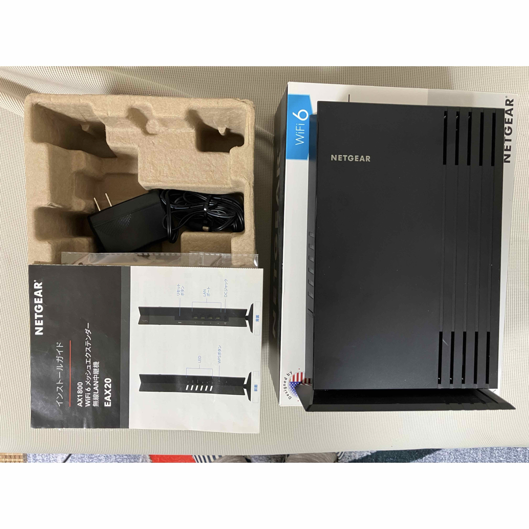 NETGEAR 無線LAN中継機 EAX20-100JPS 合計3台所有 スマホ/家電/カメラのPC/タブレット(PC周辺機器)の商品写真