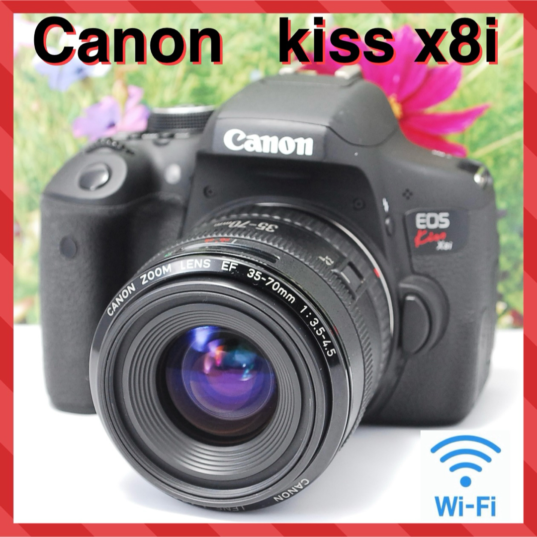 ❤️カメラケース付き❤️Wi-Fi &自撮り❤️Canon kiss X8i ❤️カメラケース付き❤️Wi-Fi &自撮り❤️Canon kiss X8i
