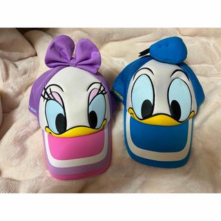 ディズニー(Disney)のレア　ディズニー　ドナルド&デイジー　キャップ(キャラクターグッズ)
