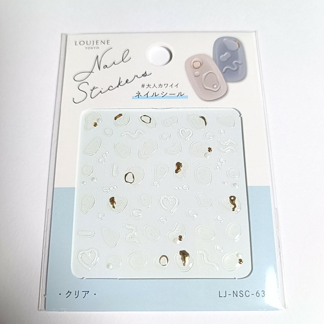 LOUJENE ネイルシール LJ-NSC-63 クリア コスメ/美容のネイル(ネイル用品)の商品写真
