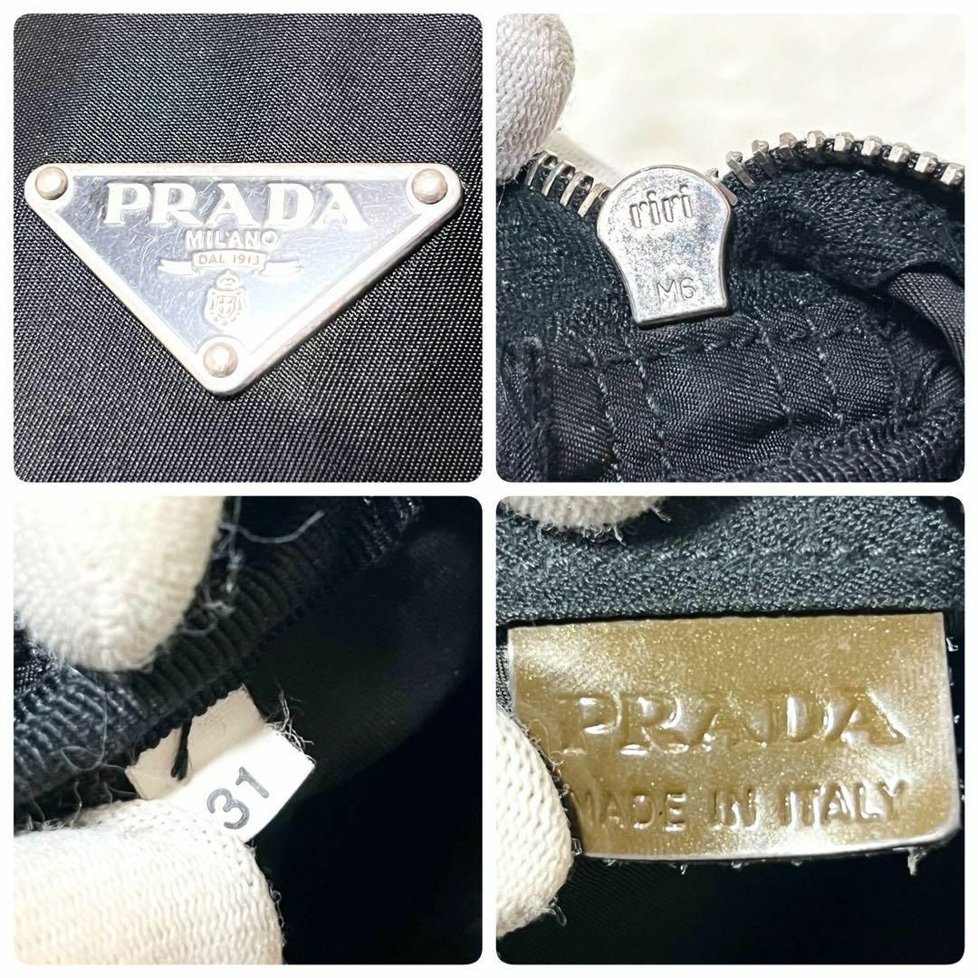 PRADA - 美品 PRADA ナイロン ミニ ボストンバッグ 三角ロゴ 黒 PRADA - 美品 PRADA ナイロン ミニ ボストンバッグ 三角ロゴ 黒