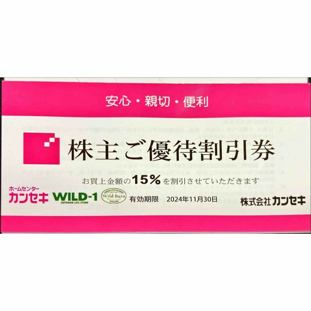 Snow Peak(スノーピーク)のカンセキ1枚 期限24.11.30 株主優待券 ミニレター発送 WILD-1 チケットの優待券/割引券(ショッピング)の商品写真