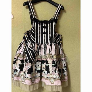 Angelic Pretty - アンジェリックプリティ サロペットリボン赤 Angelic Pretty - アンジェリックプリティ サロペットリボン赤