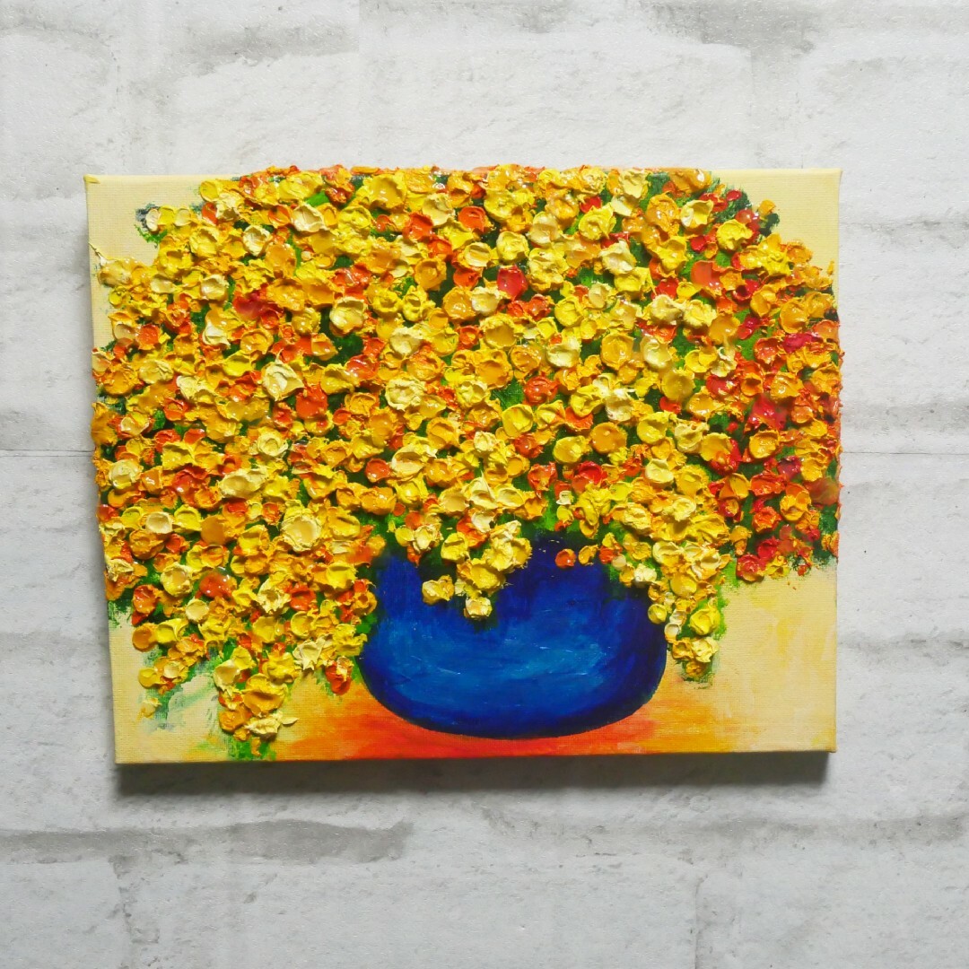 油絵 油彩 油彩画 絵画【ミモザ】 油絵 油彩 油彩画 絵画【ミモザ】