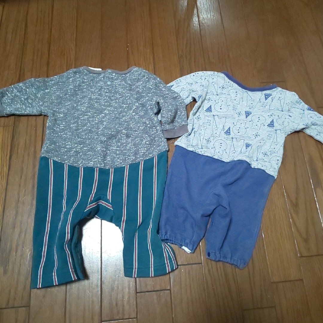 カバーオール 70cm 2枚 キッズ/ベビー/マタニティのベビー服(~85cm)(カバーオール)の商品写真