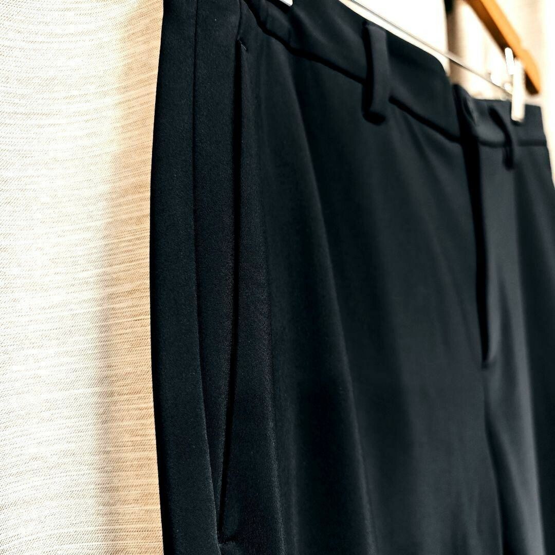 美品:Theory】高機能ジャージー スラックス「L:ブラック」 美品:Theory】高機能ジャージー スラックス「L:ブラック」