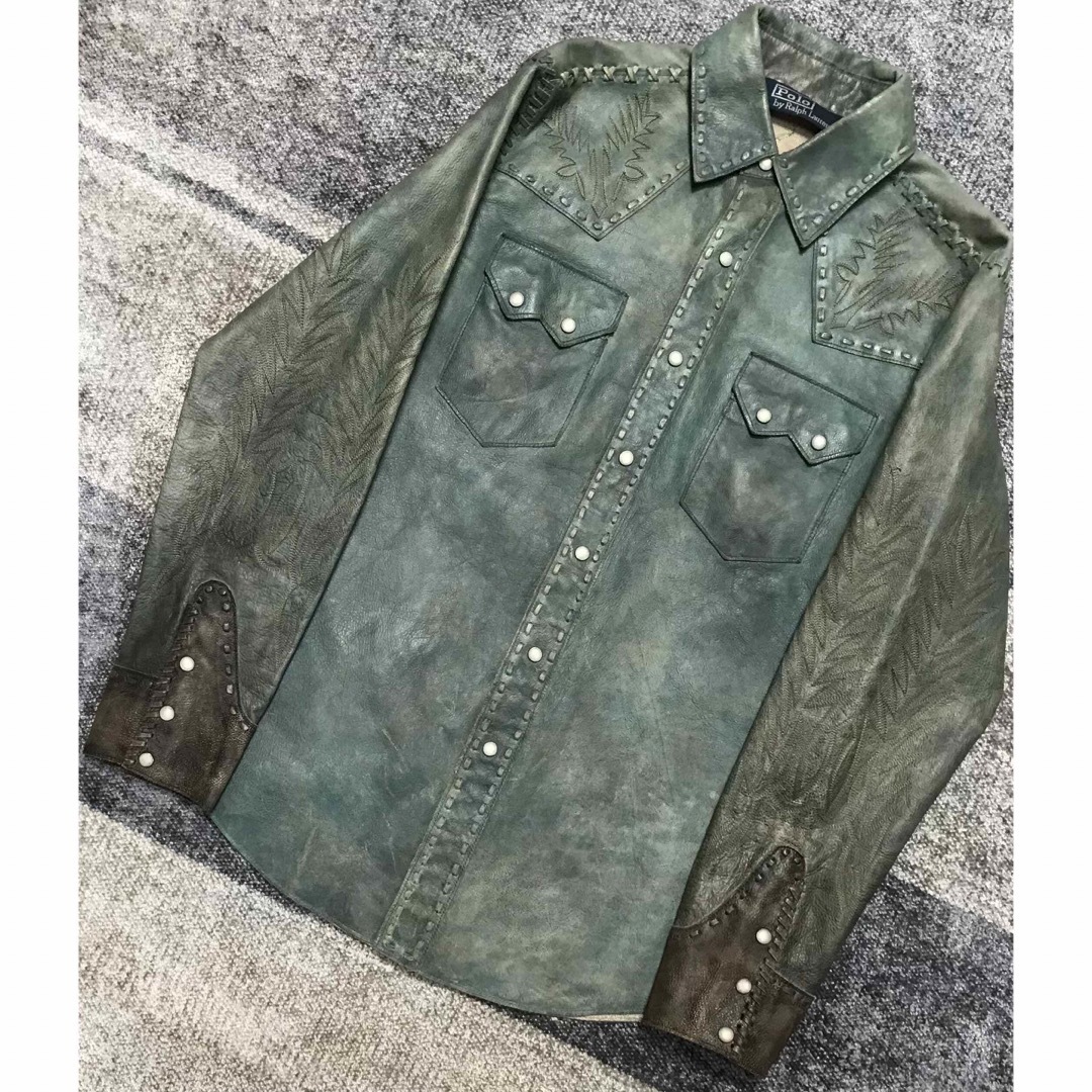 62000円 POLO RALPH LAUREN - 幻 衝撃の1着 超稀少種 深緑&茶 62000円 POLO RALPH LAUREN - 幻 衝撃の1着 超稀少種 深緑&茶