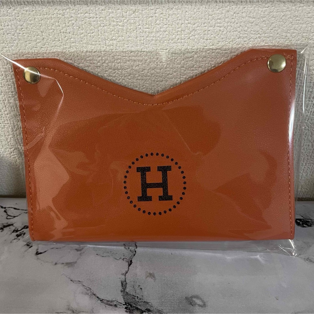 HERMES(エルメス)のHロゴ　レザー　ティッシュケース　ボックス　収納　インテリア　雑貨　小物　韓国 インテリア/住まい/日用品のインテリア小物(ティッシュボックス)の商品写真