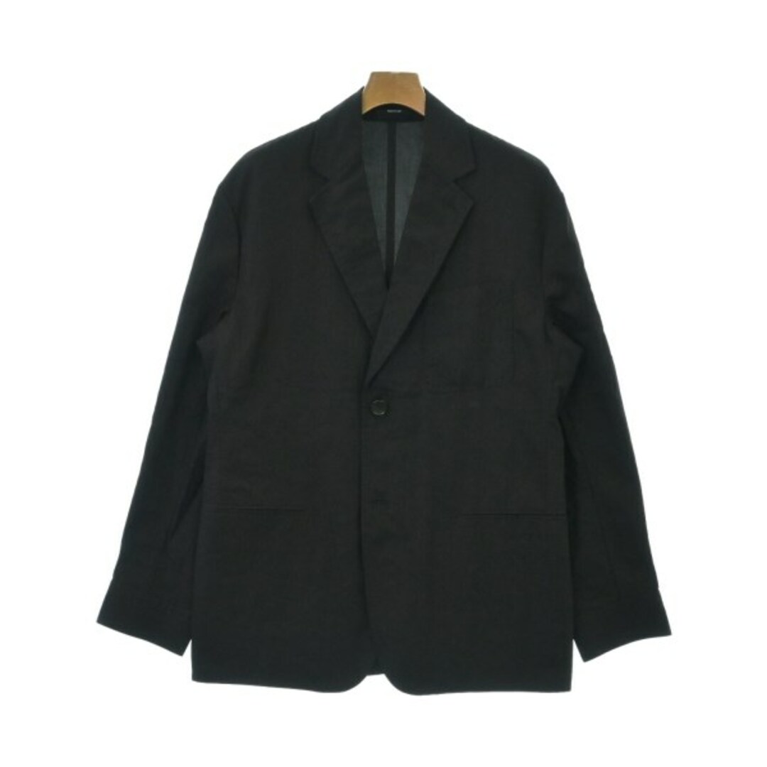 HERMES - HERMES エルメス テーラードジャケット 48(L位) 黒 HERMES - HERMES エルメス テーラードジャケット 48(L位) 黒