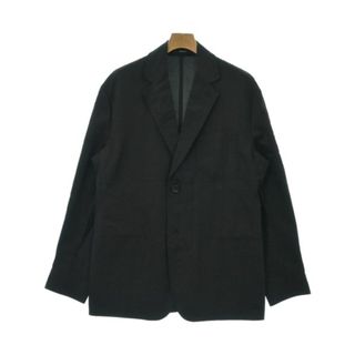 HERMES - HERMES エルメス テーラードジャケット 48(L位) 黒 HERMES - HERMES エルメス テーラードジャケット 48(L位) 黒