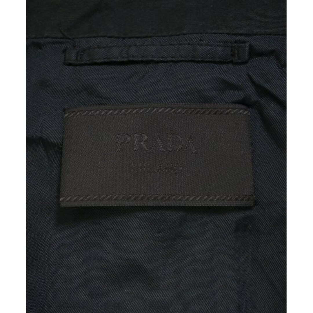 PRADA - PRADA プラダ ブルゾン(その他) 58(XXL位) 黒x白(総柄 PRADA - PRADA プラダ ブルゾン(その他) 58(XXL位) 黒x白(総柄