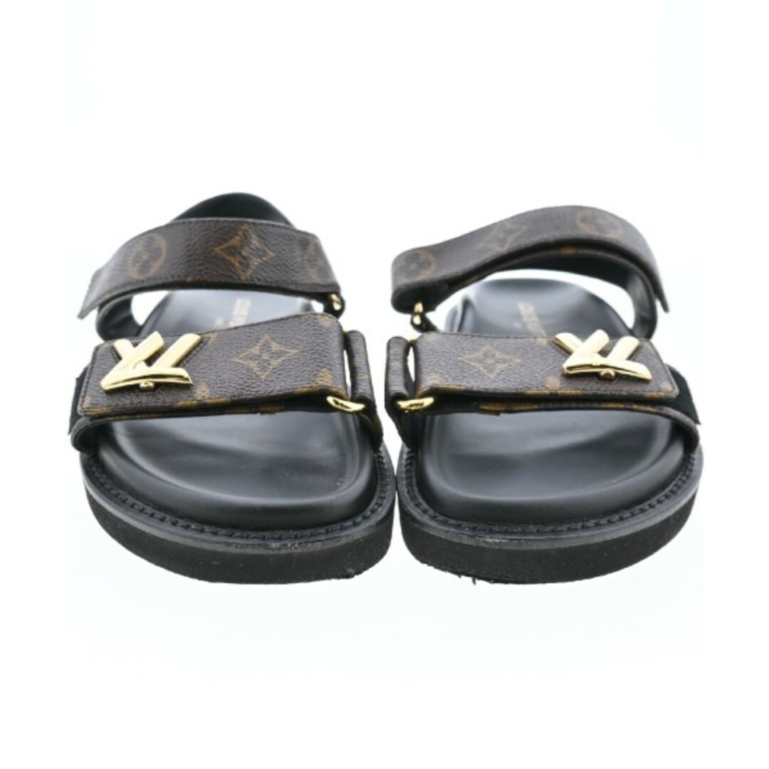 LOUIS VUITTON - LOUIS VUITTON サンダル EU36(22.5cm位) 茶 LOUIS VUITTON - LOUIS VUITTON サンダル EU36(22.5cm位) 茶