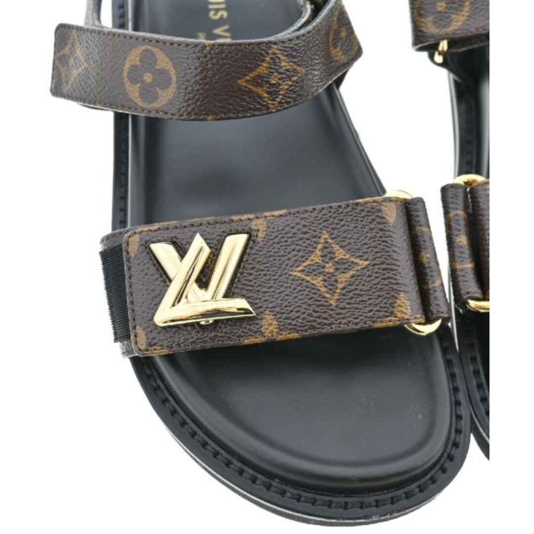 LOUIS VUITTON - LOUIS VUITTON サンダル EU36(22.5cm位) 茶 LOUIS VUITTON - LOUIS VUITTON サンダル EU36(22.5cm位) 茶