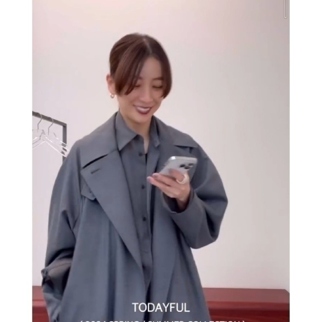 TODAYFUL - 【新品タグ付】'24SS完売 TODAYFUL ツイルトレンチ TODAYFUL - 【新品タグ付】'24SS完売 TODAYFUL ツイルトレンチ