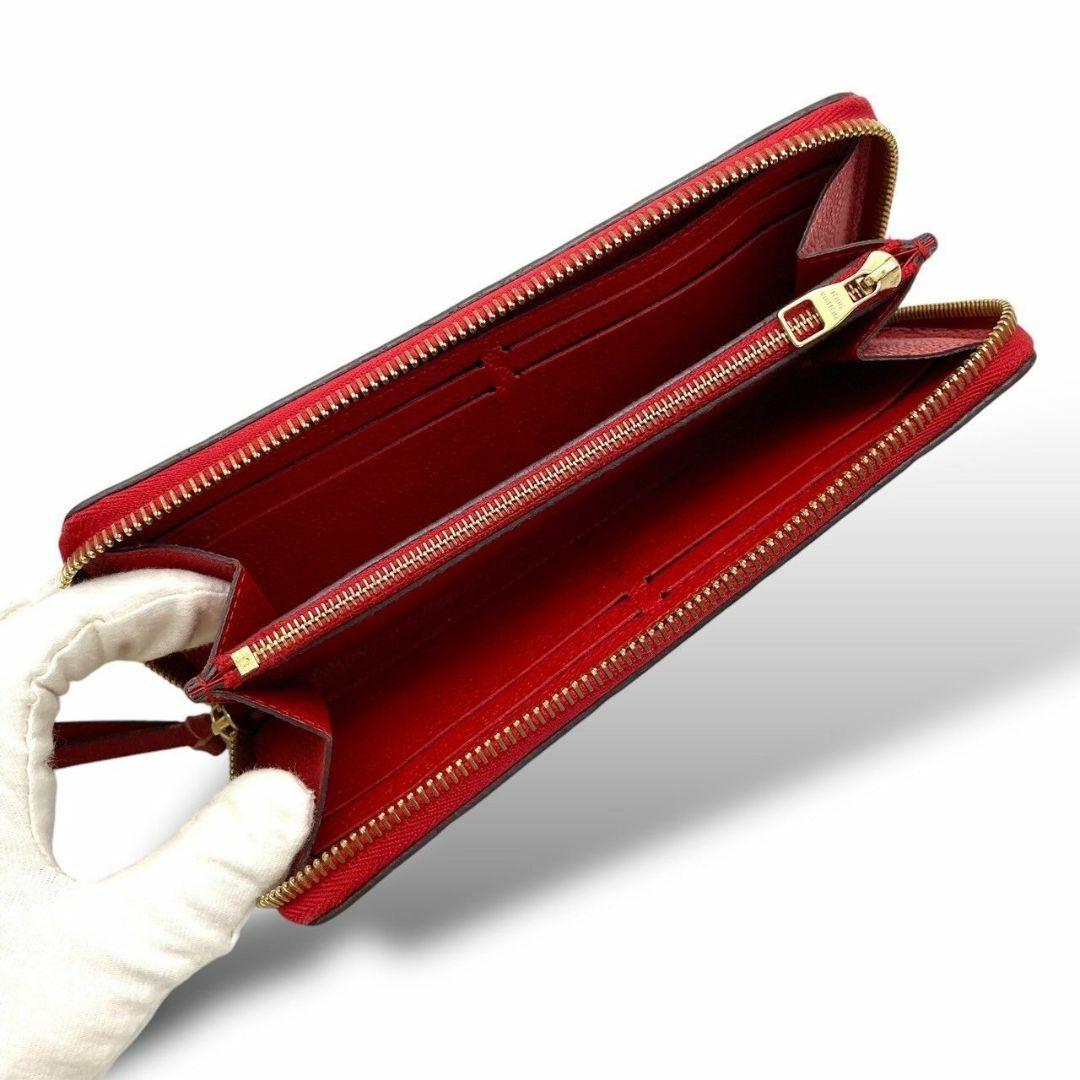 ルイヴィトン ポルトフォイユ クレマンス レザー レッド 長財布 ルイヴィトン ポルトフォイユ クレマンス レザー レッド 長財布