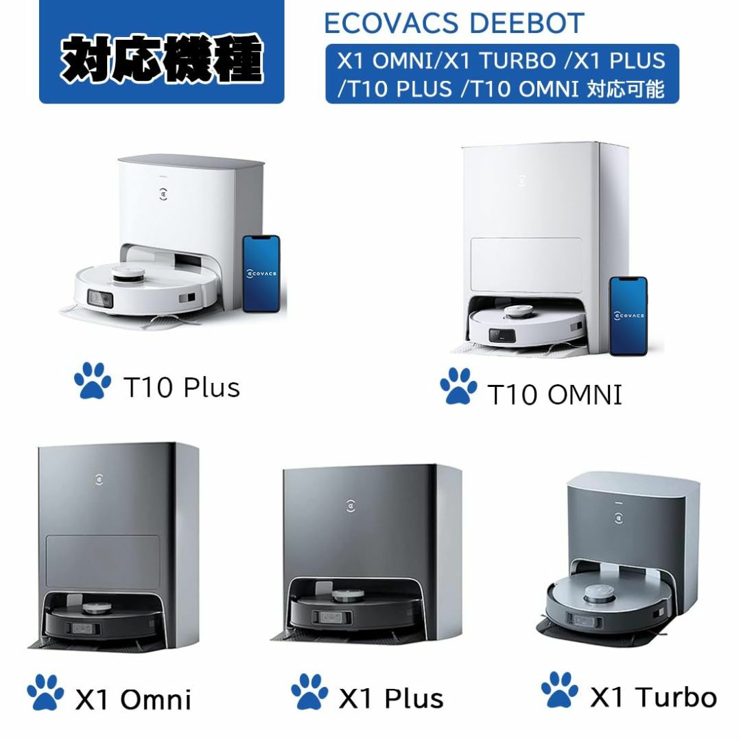 色:11点】エコバックス 消耗品 X1 TURBO/OMNI ECOVACS の通販 by 色:11点】エコバックス 消耗品 X1 TURBO/OMNI ECOVACS の通販 by