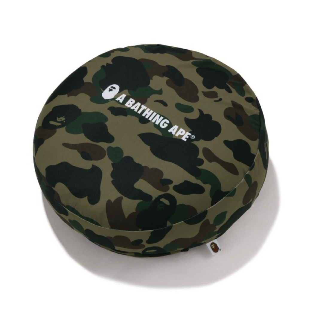 A BATHING APE - 1ST CAMO BAPE CIRCLE FLUFFY BEADS クッション A BATHING APE - 1ST CAMO BAPE CIRCLE FLUFFY BEADS クッション