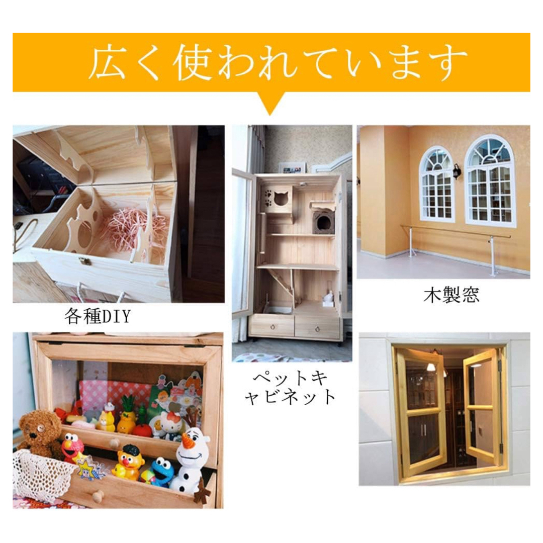 蝶番 ステンレス ミニ ヒンジ 平蝶番 ドア用金物 家具補修金具 ハンドメイドの素材/材料(各種パーツ)の商品写真