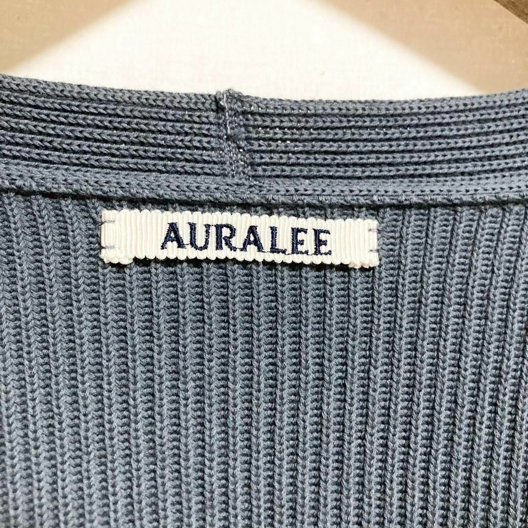 AURALEE - サイズ5!AURALEE リブニットビッグカーディガンの AURALEE - サイズ5!AURALEE リブニットビッグカーディガンの
