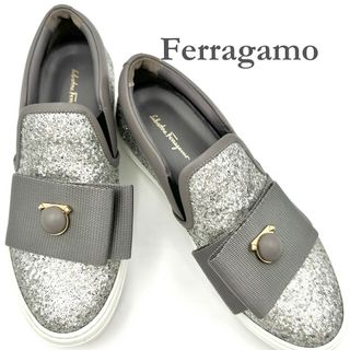 FERRAGAMO - □新品級□ Ferragamo スニーカー ガンチーニ 厚底 FERRAGAMO - □新品級□ Ferragamo スニーカー ガンチーニ 厚底