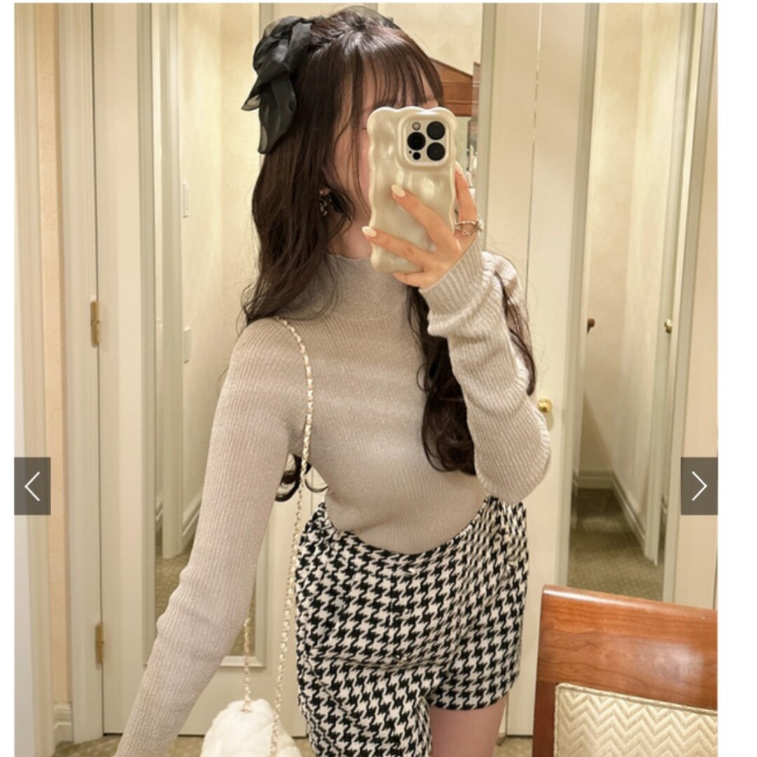 GRL - 最終お値下げ!サムホール付きラメニットトップス[ru1043 GRL - 最終お値下げ!サムホール付きラメニットトップス[ru1043