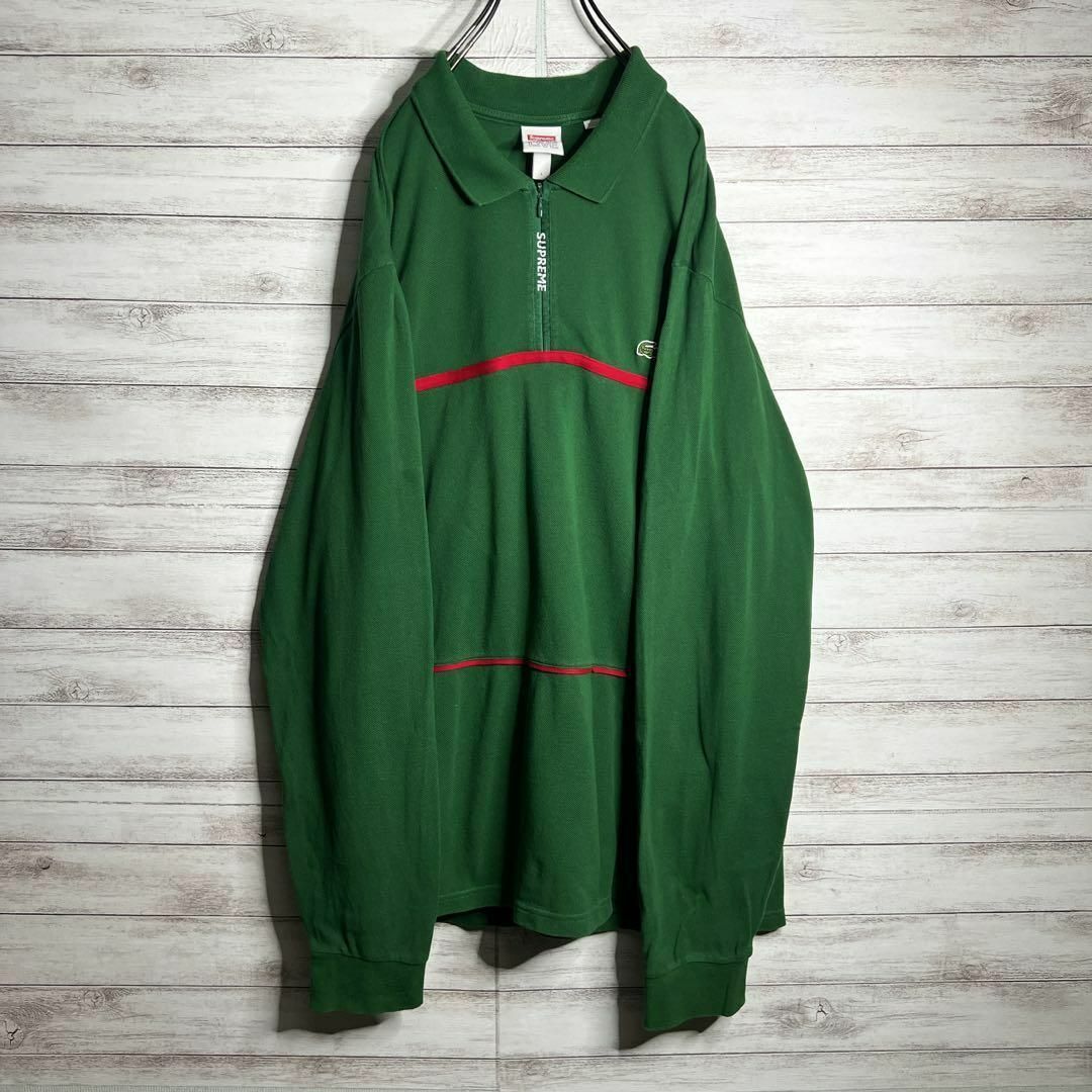Supreme - 【入手困難!!】シュプリーム×ラコステ ✈︎刺繍 長袖 Supreme - 【入手困難!!】シュプリーム×ラコステ ✈︎刺繍 長袖