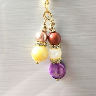 1点もの＊厄除け・厄払い＊総合運up!!子宝安産祈願.*･ﾟ天然石お守りチャーム(チャーム)