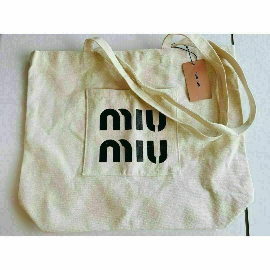 MIU MIU - miumiu ミュウミュウ トート エコバッグ ノベルティの MIU MIU - miumiu ミュウミュウ トート エコバッグ ノベルティの