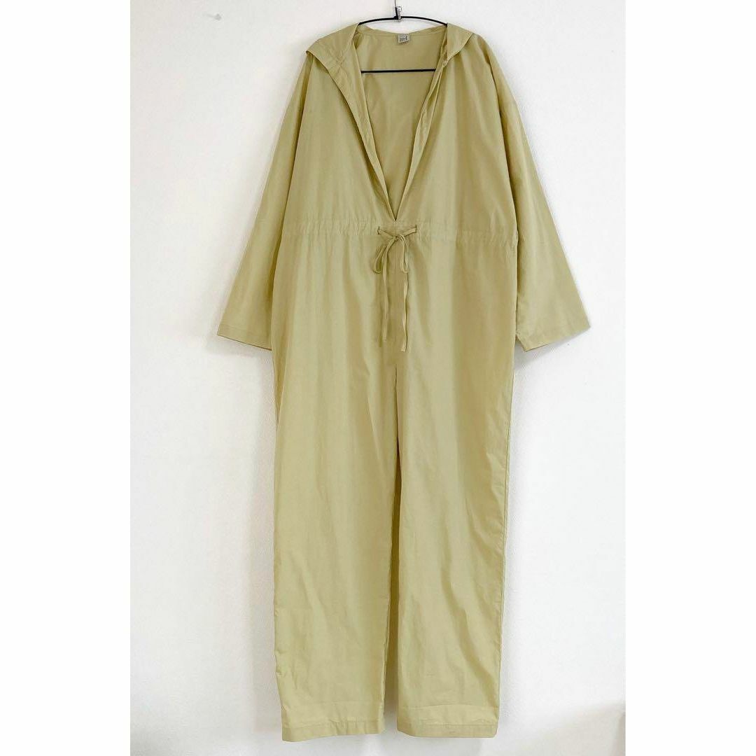 ベースレンジ HUJUI Jumpsuit フード付 オールインワン 黄色 S ベースレンジ HUJUI Jumpsuit フード付 オールインワン 黄色 S